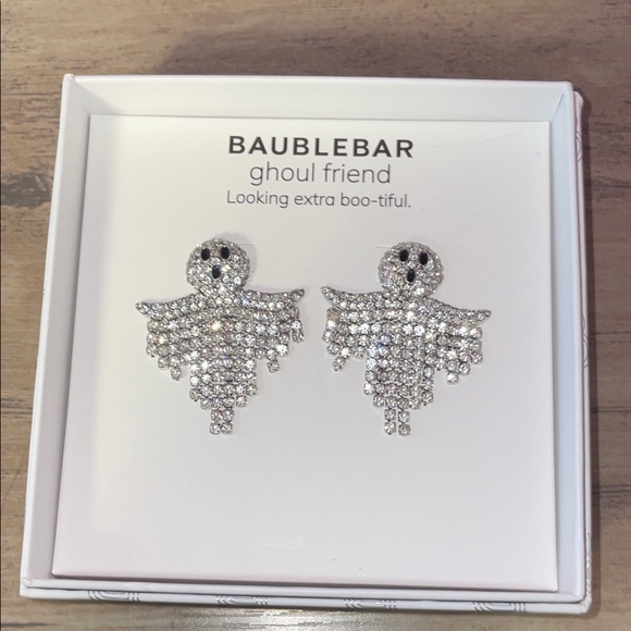 BaubleBar Jewelry - BaubleBar Sparkling Silver Ghost Earrings